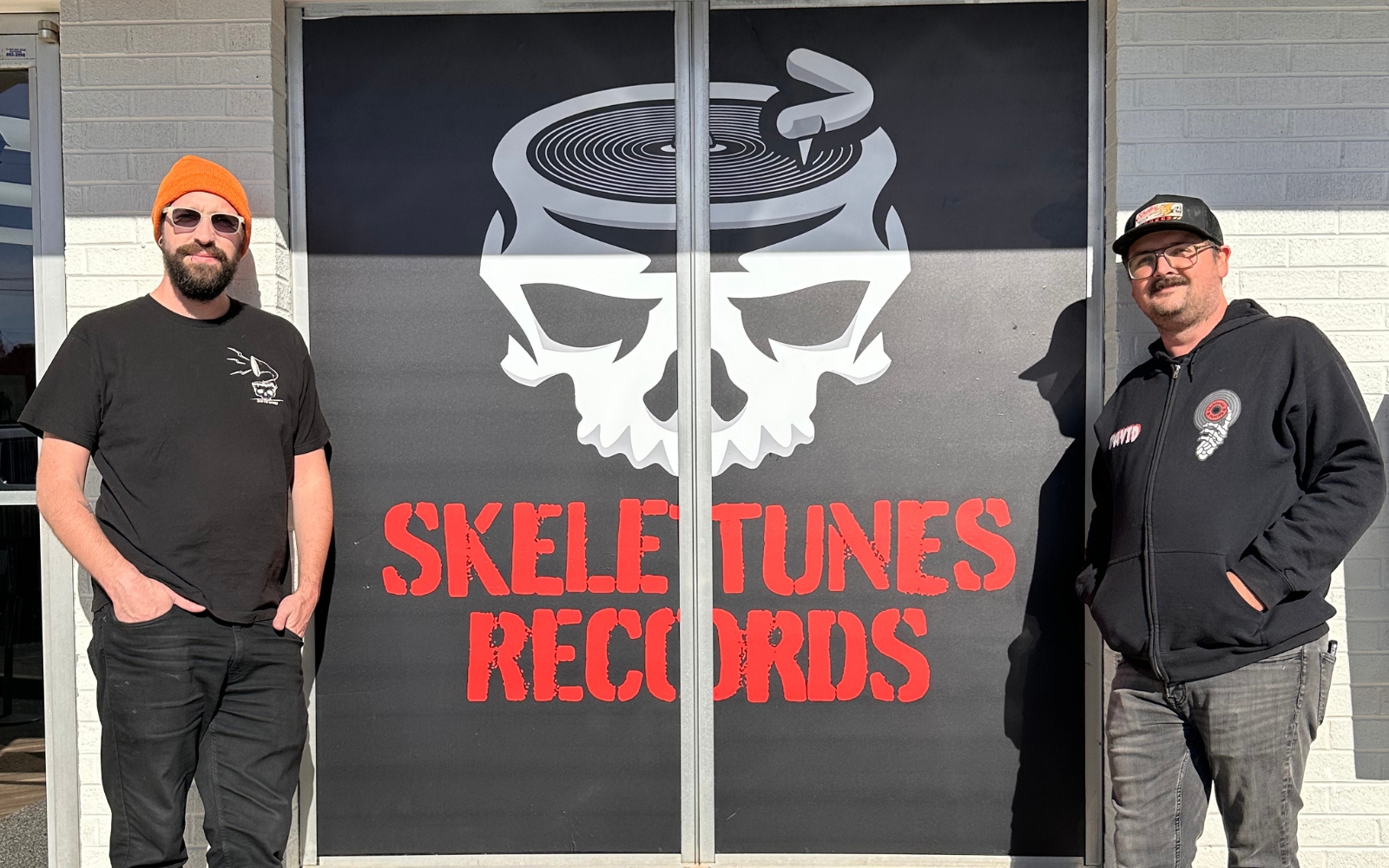 Skeletunes Records storefront in Chattanooga, Tennessee