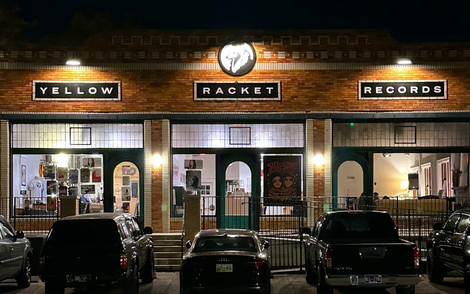Yellow Racket Records storefront in Chattanooga, Tennessee